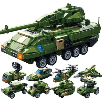 655Pcs Stryker Oklepno bojno Vozilo Tank gradniki Vojaške Vojske WW2 Opeke Izobraževalne Igrače za Otroke