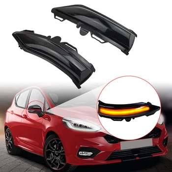 Rearview Avto Strani Krilo Ogledalo LED Vključite Opozorilne Luči Za Ford Fiesta ST Skladu MK8 2018 2019 Flasher Dinamični Kazalnik Blinker