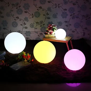LED Polnilna Žogo Lučka Daljinski upravljalnik Tabela Nočne Luči Doma Bar Božično zabavo Desk Zaprtih prostorih, na Prostem Vrt, Bazen