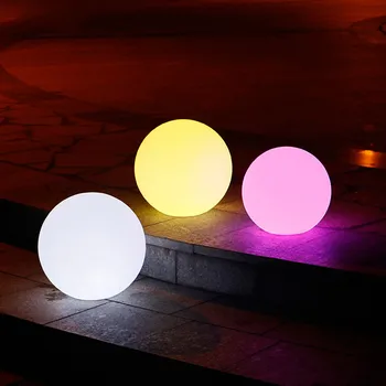 LED Polnilna Žogo Lučka Daljinski upravljalnik Tabela Nočne Luči Doma Bar Božično zabavo Desk Zaprtih prostorih, na Prostem Vrt, Bazen