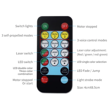 Nova LED Disco DJ Svetlobe RGB Fazi Učinek Svetlobe Daljinski upravljalnik Laserski Projektor Luči s Smart Sound Control za Bar KTV Stranka