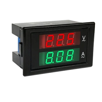 DL85 80-300V 200-450V 0-99.9 200A AC Digitalni Napetost Ampermeter Current Tester Meter Voltmeter Dvojni Zaslon Rdeča Modra zelena LED