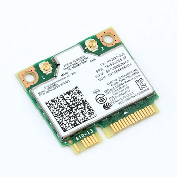 Dual Band Wireless-AC Intel 7260 7260HMW 7260AC 2.4 G/5Ghz 802.11 ac MINI PCI-E 2x2 za Kartico WiFi Wi-Fi + Wlan, Bluetooth 4.0 Adapter