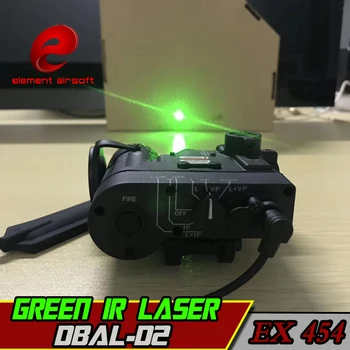 Element Airsoft orožje svetlo Zeleni laser Softair Pištolo Taktično Wapens Svetilka z IR laser DBAL D2 strobo arsoft arme lazer