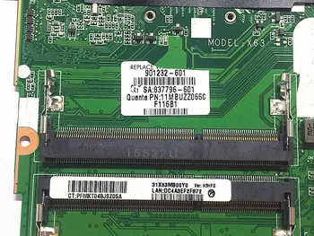 Za HP ProBook 450 G3 Prenosni računalnik z Matično ploščo 830931-601 830931-501 901232-601 830931-001 I5-6200U DA0X63MB6H1 popolnoma testirane