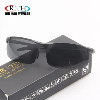 Rui Hao Očala Vožnjo sončna Očala Moških Polarizirana sončna Očala Goggle Polarizirana sončna Očala z UV Pilotni Očala Design Očala