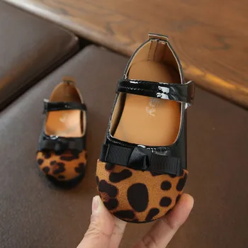 Malčka Dojenčka Otroci Baby Dekleta Leopard Bowknot Eno Princesa Čevlji, Sandali SCasual Čevlji zapatillas mujer otroci čevlji s