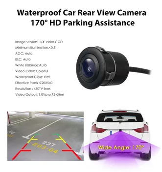 Camera5 tovarniško ceno Night Vision Samodejno Parkiranje Vzvratno Kamero Univerzalno 170 stopinj Nepremočljiva združljiv za vse avtomobile