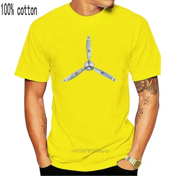 Letala Propeler Tee Pilot v Letalu Prop Letalstva T-Shirt Bombaža, Kratek Rokav, O-Vrat Vrhovi Tee Hip Hop Moške Majice s kratkimi rokavi