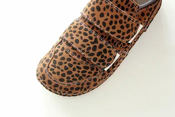 Careaymade-korejska različica elegantna mehko dekle, ženska usnje divje leopard priložnostne čevlji, žamet čarobno nalepke, grdi čevlji