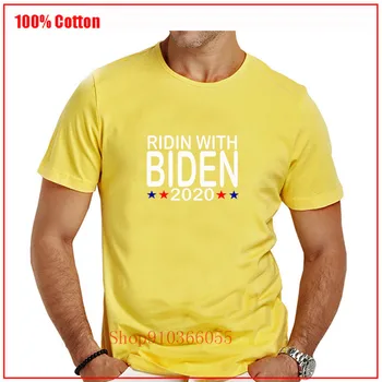 Ridin Z Biden 2020 Glasovanje Joe Biden Tshirt Priložnostne Dihanje Fitnes Crewneck Homme EU Velikost Bombaž Vrh Tee Karizmatičen človek