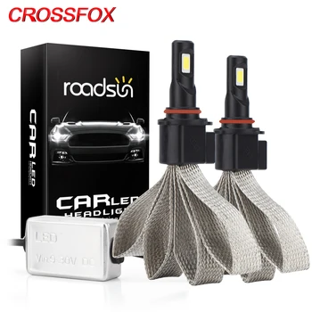 CROSSFOX S7 Auto Avto H4 Led Žarnice H13 9004 9007 880 H3 H11 9005 9006 H7, H1 LED Žarometi Luči Svetilka COB 12V 6000K Žarnice Styling
