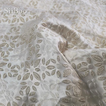 Siiboo Evropske reliefni barva žakarske tkanine za ženske obleke Tejido jacquardske oscuro sp6225