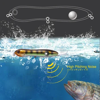 Hunthouse ščuka svinčnik lure sladkovodni ribolov lure 130 mm 32 g top vode big klepetanje žogo glasen zvok za bas