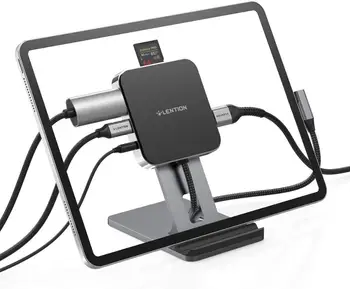 USB C Stoji Dock s 4K HDMI, SD/Micro SD Card Reader, 3.5 mm Aux za 2018-2020 iPad Pro ,iPad Zraka 4,Nove Površine Go/Pro 7/X