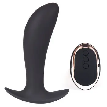10 hitrost brezžični daljinski upravljalnik mehki silikonski analni čep G točko prostate massager razširitvene plug stimulacijo ščegetavčka odraslih igrače