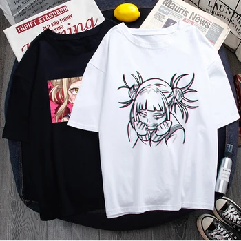 Moj Junak Univerzami Himiko skorpion, no toga Smešno Risanka T Shirt Boku Ni Junak Univerzami Graphic T-shirt Moda Anime Tshirt 90. letih Vrhu Tees Moški