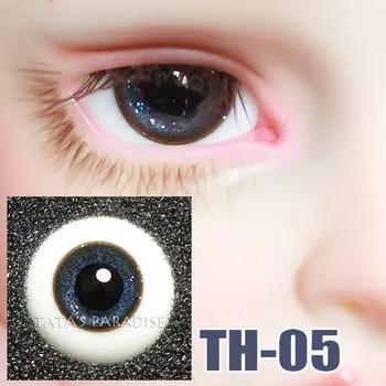 Lutka oči Majhne iris flash črne Oči učencev steklena očesa za 1/3 1/4 1/6 BJD SD DD MSD YOSD lutka oči lutka dodatki, TE-07