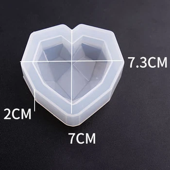 Diamond Srce Oblikovane Silikonske Nakit Plesni Handcraft Epoksi Orodja Za Izdelavo Nakit Dodatki