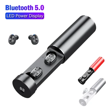 B9 TWS Bluetooth Slušalke 5.0 Brezžični 8D HIFI Šport Slušalke MIKROFON Čepkov Glasbe, Gaming Slušalke z MIKROFONOM Glasbe, Gaming Slušalke