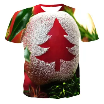 Novi T-shirt za moške, visoke kakovosti za moške in ženske T-shirt Božič kratek rokav 3D tiskanje Božič, moška T-shirt majica