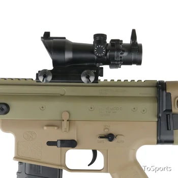 2.5-10x40 Mil-dot Tactical Puška je Področje z Rdečo in Zeleno Osvetlitev z Rdečo Laser Kombinacija-Zelena Leča Področje Lov Pištolo