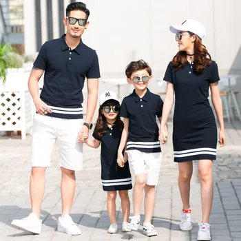 Družina Videz Ujemanje Oblačila Ujemanje Družino Obleke Družino Ujemanje Oblačila Mati In Hči Obleko Oče Sina Oblačila
