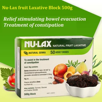 Avstralija NuLax Formula Sadje Odvajalo 500g Blok Zaprtje Zdravljenje Nežen Prenočitev Olajšave Spodbujanje Črevesja Evakuacijo