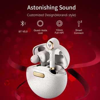 WHIZZER TP1S TWS brezžične Bluetooth slušalke 3D stereo fone de ouvido kulaklık наушники mikrofon 48hStandby Šumov