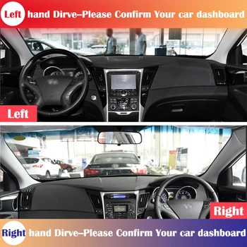 Za Hyundai Sonata 2010 2011 2012 2013 YF Anti-Slip nadzorna plošča Pokrov Zaščitni Ploščici Avto Dodatki Dežnik Preprogo