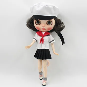LEDENO DBS Blyth lutka licca telo kampusu bo ustrezala Cardcaptor Sakura Kinomoto Sakura enotno klobuk Mornar, ki bo ustrezala