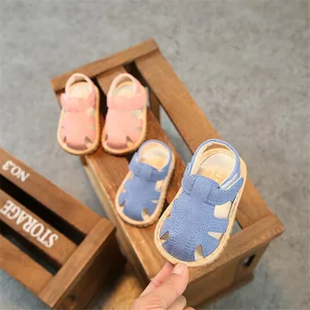 Poletje Dojenček fant dekle na plaži sandali fant fant dekleta dojenčka, malčka, sandali roza, svetlo modra 15-19 0-2years XMK187 TX09