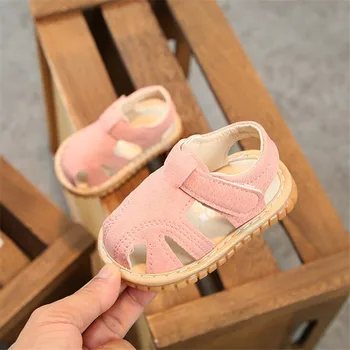 Poletje Dojenček fant dekle na plaži sandali fant fant dekleta dojenčka, malčka, sandali roza, svetlo modra 15-19 0-2years XMK187 TX09