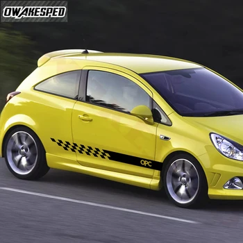 Racing Sport Proge Vrata Avtomobila Strani Krilo Nalepke Auto Telo Vinilne Nalepke Za Opel OPC Dodatki Zunanjost