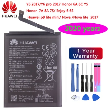 2020 let Original 3020mAh HB405979ECW Baterija Za Huawei Nova CAZ-AL10 CAZ-TL00 Uživajte 6S Čast 6c Y6 PRO 2017 Y5 2017 p9 lite