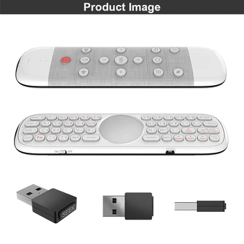 Q40 Glas Daljinski upravljalnik 2.4 G Wireless Mini Tipkovnica z IR Učenje Zraka Miško Žiroskopih za Android TV Box Google pomočnik W2