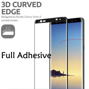 Za Pojasnilo 8 S8 Plus 3D Full Lepilo Kaljeno Steklo Za Samsung Galaxy Note9 S9Plus S10plus S20 Note10 Polno Lepilo Screen Protector