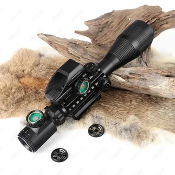 Ohhunt 4-12X50 Lov Combo Riflescope Optika Znamenitosti Rdeče Zeleni Laser in Red Dot Sight z Picatinny Železniškega Gori Puška Področje uporabe