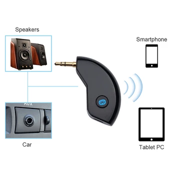 VAORLO Bluetooth Audio Sprejemnik AUX VRATA Komplet Brezžični Adapter 3,5 mm Stereo Glasbe Bluetooth Sprejemniki Za Zvočnik Prostoročno