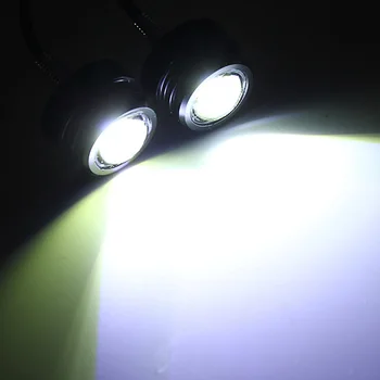1 Par 12V 3W 8000-8500K Svetla LED Motocikel Ogledalo Gori Luči za Dnevno Vožnjo Meglo Lučka