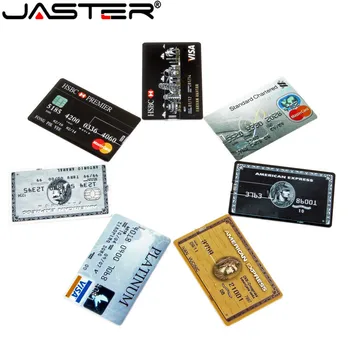 JASTER stranka LOGOTIP nepremočljiva Super Slim Kreditne Kartice, USB 2.0 Flash Disk 32GB pen drive 4G 8G 64 G bančne kartice model Memory Stick