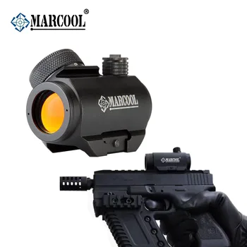 Marcool 1x20 Glock 17 19 Red Dot Področje Z 20 mm Weaver Železniškega polju Za Lovsko Puško, Pištolo Puško Ostrostrelec Ustreza Kalibra .223 .308