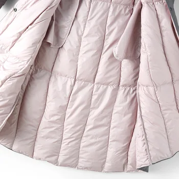 Ženske Hooded Navzdol Coats Trdno Postavljena Dolgo Toplo Parkas 2019 Zimo Dolgo Outwear S-3XL