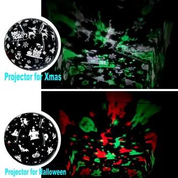 Božič RGB Zvezdnato Nebo Galaxy Projektor LED Nočna Lučka USB Nastavljiv Čas Vrtenja Hitrost Zatemniti Glasbe Noč Svetlobe
