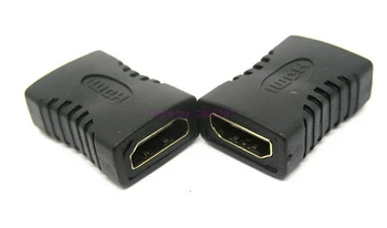Z dhl ali ems 500pcs HDMI Ženski Ženski F/F Spojnik Podaljšek Adapter za Razširitev Priključek za HDTV HDCP 1080P