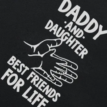 Očka In Hči Najboljši Prijatelji Za Vse Življenje Svetovni Dan Očetov Oče Darilo Smešno Natisnjeni Očka T Shirt Casual Moški Kratek Rokav T-Majice Tee