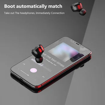 A6 TWS Mini Brezžična Bluetooth 5.0 Hi-fi Stereo Slušalke z Digitalnim Polnjenje Box
