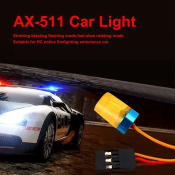 AX-511 Krožne Ultra Svetla LED Luči, Strobing-peskanje Utripa Hitro-počasno Vrtenje Način RC Policija Gasilska Rešilca Avto