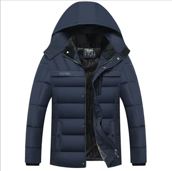 Parker moški suknjič moda hooded zimsko jakno za moške, visoke kakovosti plus žamet toplo windproof navzdol jakno Kitajska eksplozije model