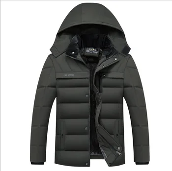 Parker moški suknjič moda hooded zimsko jakno za moške, visoke kakovosti plus žamet toplo windproof navzdol jakno Kitajska eksplozije model